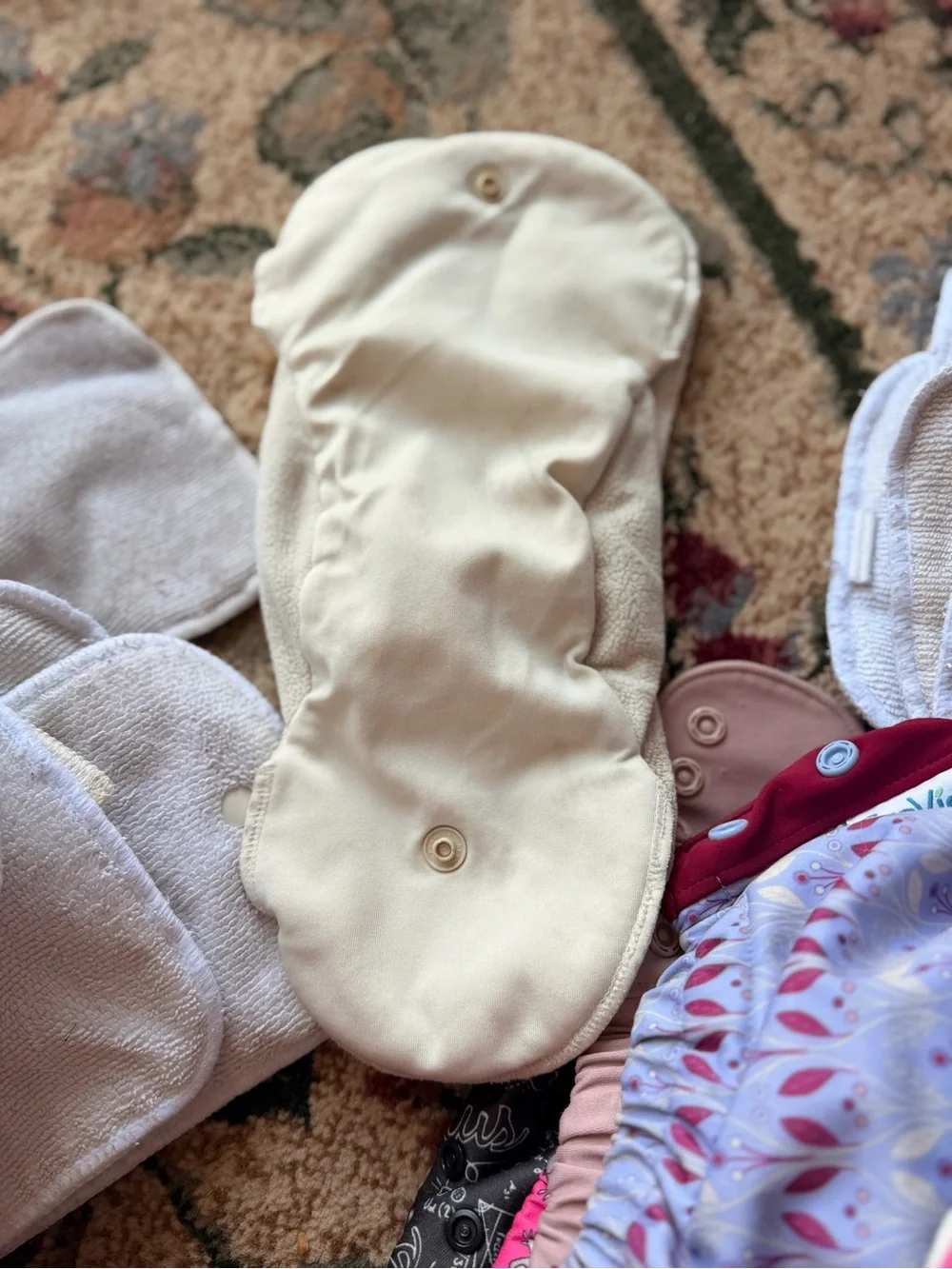 Beige Kids Reusable Bottoms Insert - Soft Absorbent Liner